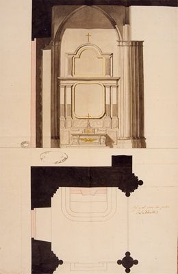 Aménagements faits à l'intérieur de la cathédrale de Chartres, 1791