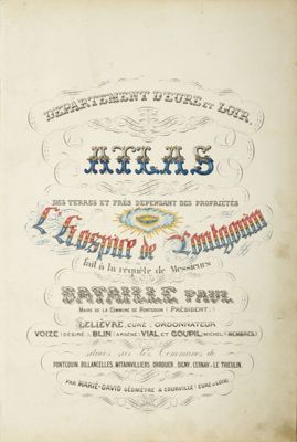 Atlas du parcellaire appartenant à l'hôpital Saint-Jean (E-Dépôt 302 S 8)
